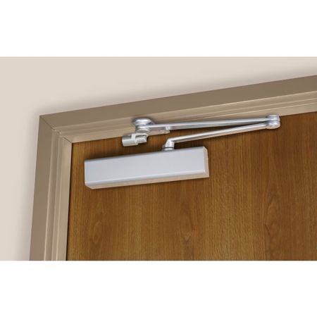 NORTON DOOR CONTROLS CLP8501689 CloserPlus Arm Adjustable Surface Mount Door Closer with Full Cover Aluminum CLP8501689